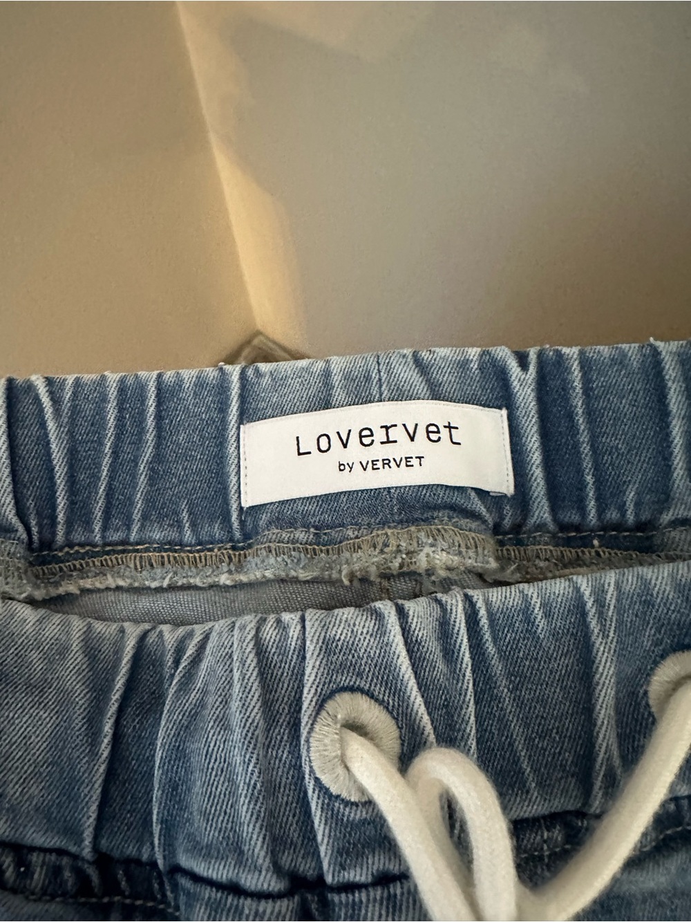 Lovervet by Vervet Light Blue Jeggings with Drawstring Waist